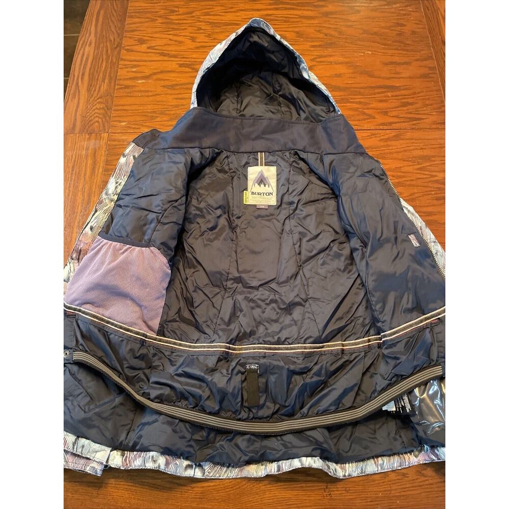 Burton Jet Set DryRide Feather Feathers Women's Ski Jacket XS Blue Snow Coat - Picture 2 of 6